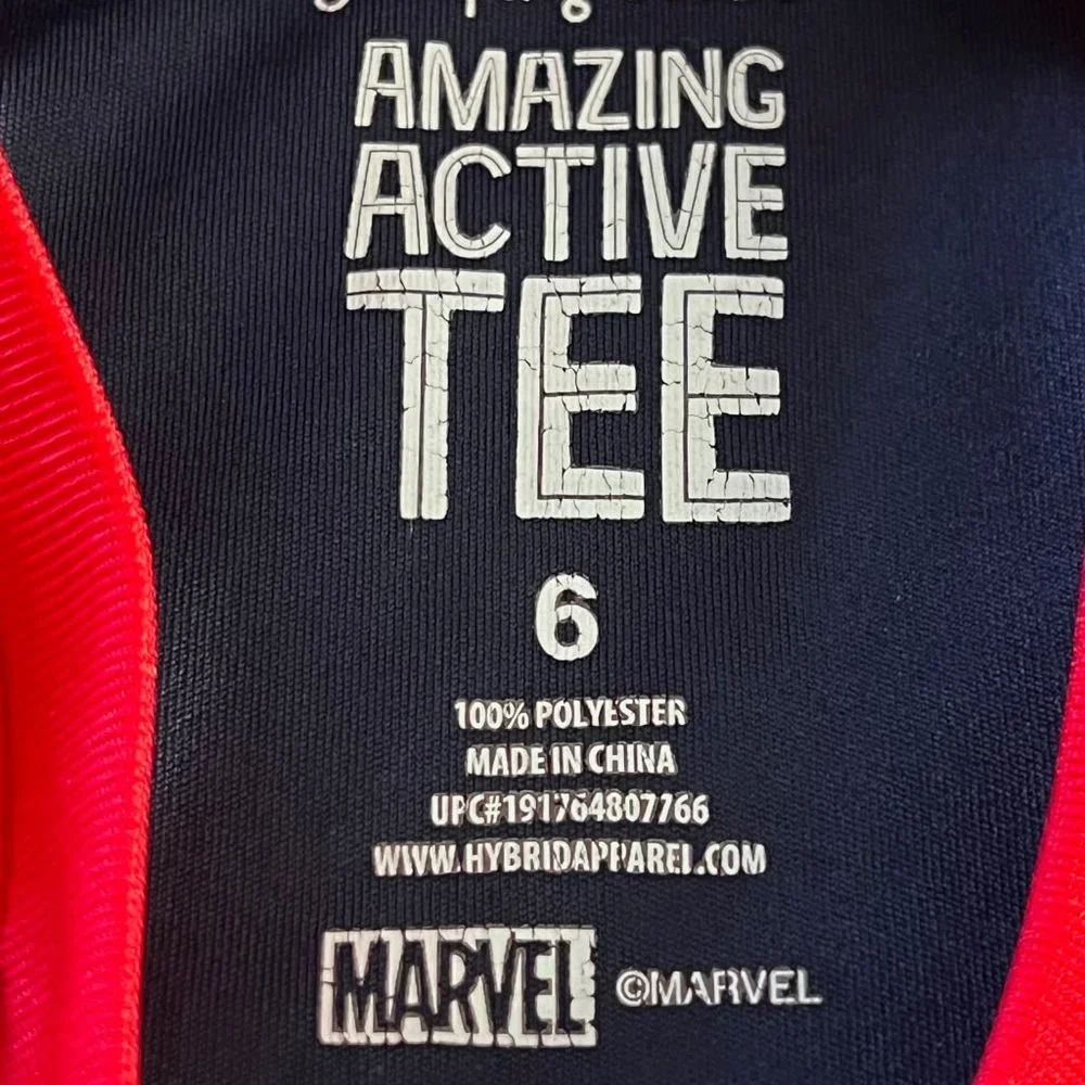 Jumping Bean Marvel Captain America Flying Shield T-Shirt - Size 6 - Picture 3 of 4